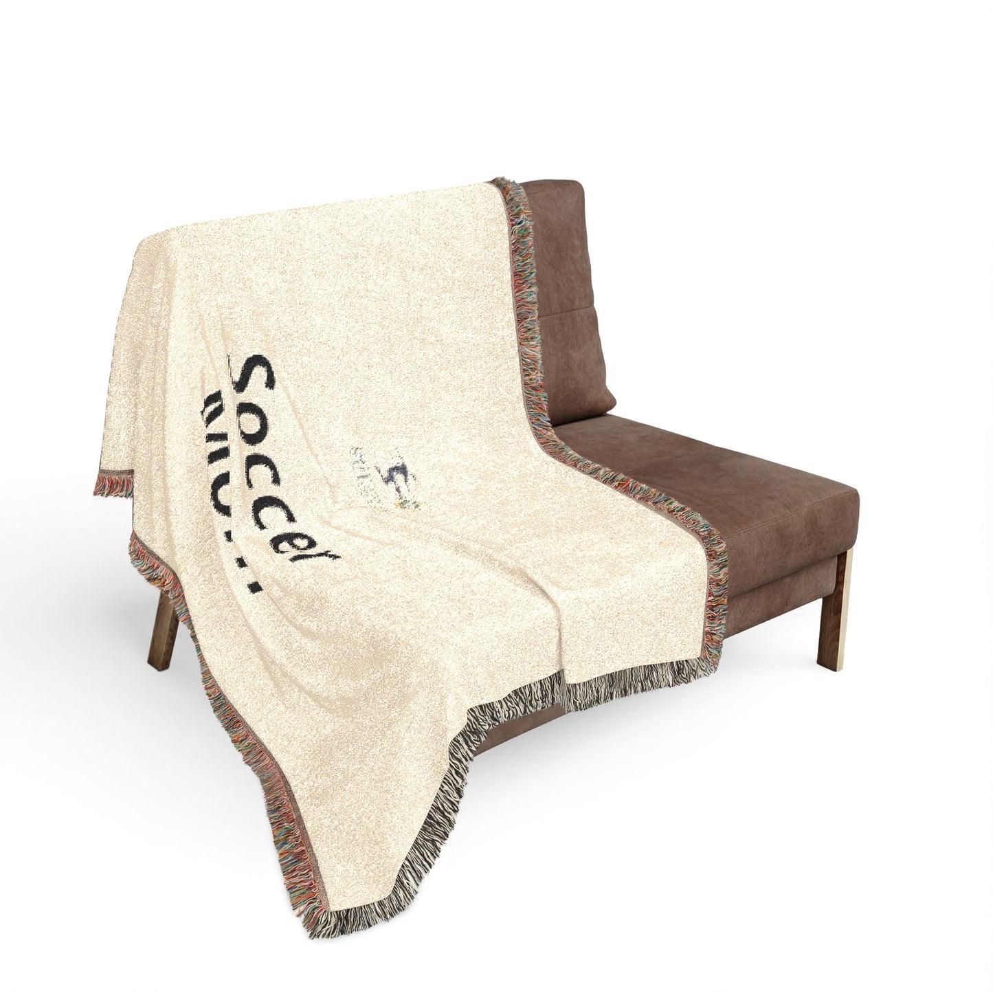 Soccer Mom Woven Blanket — Cozy Sports Mom Throw, Soccer Mom Gift