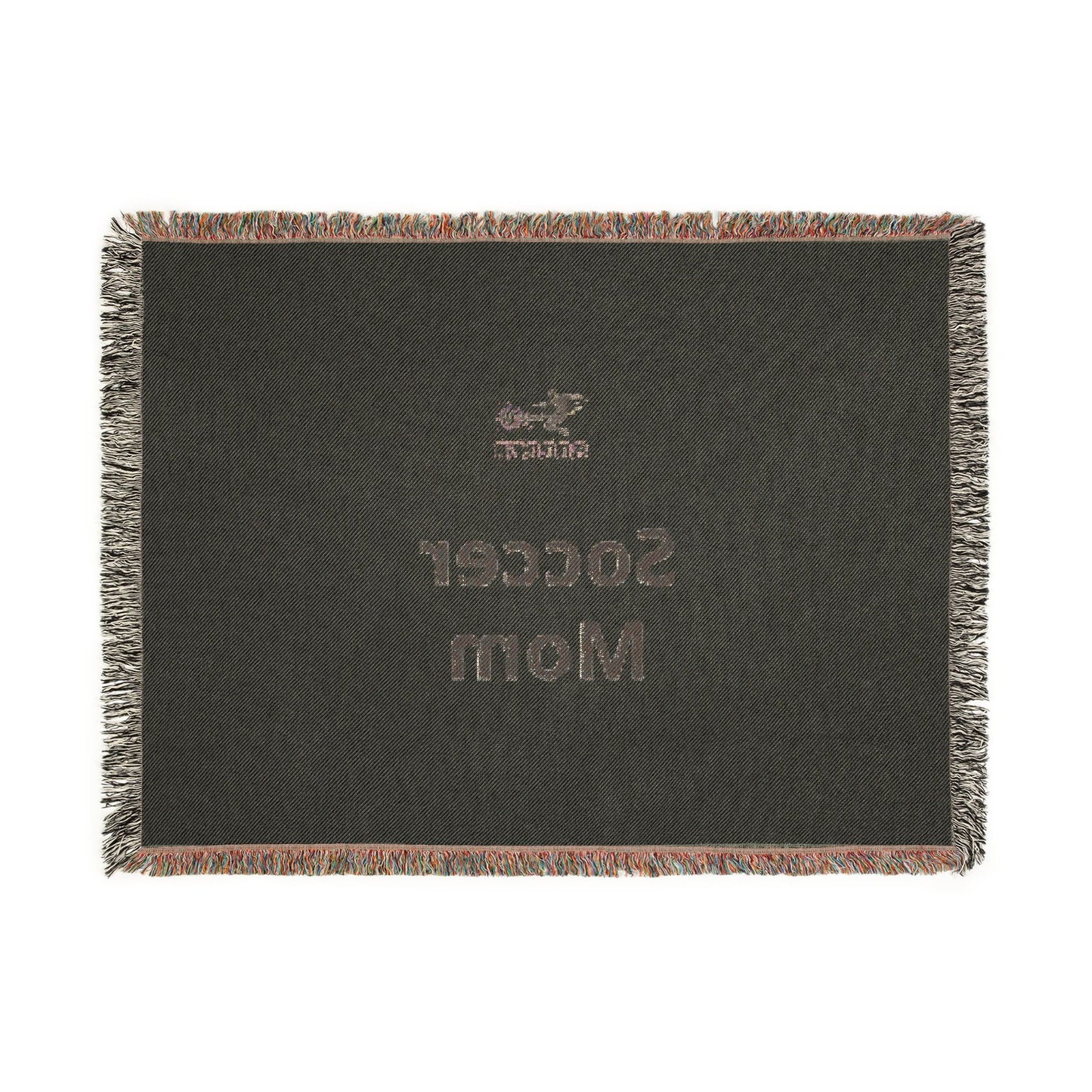 Soccer Mom Woven Blanket — Cozy Sports Mom Throw, Soccer Mom Gift