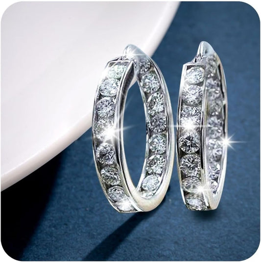 Amaon Liquidation Pallet 925 Sterling Silver Earrings For Women Valentines Day Gifts For Her Sales Today Clearance Hoop Earrings Colorful Earrings Birthday Wedding For Her Him Father Mother