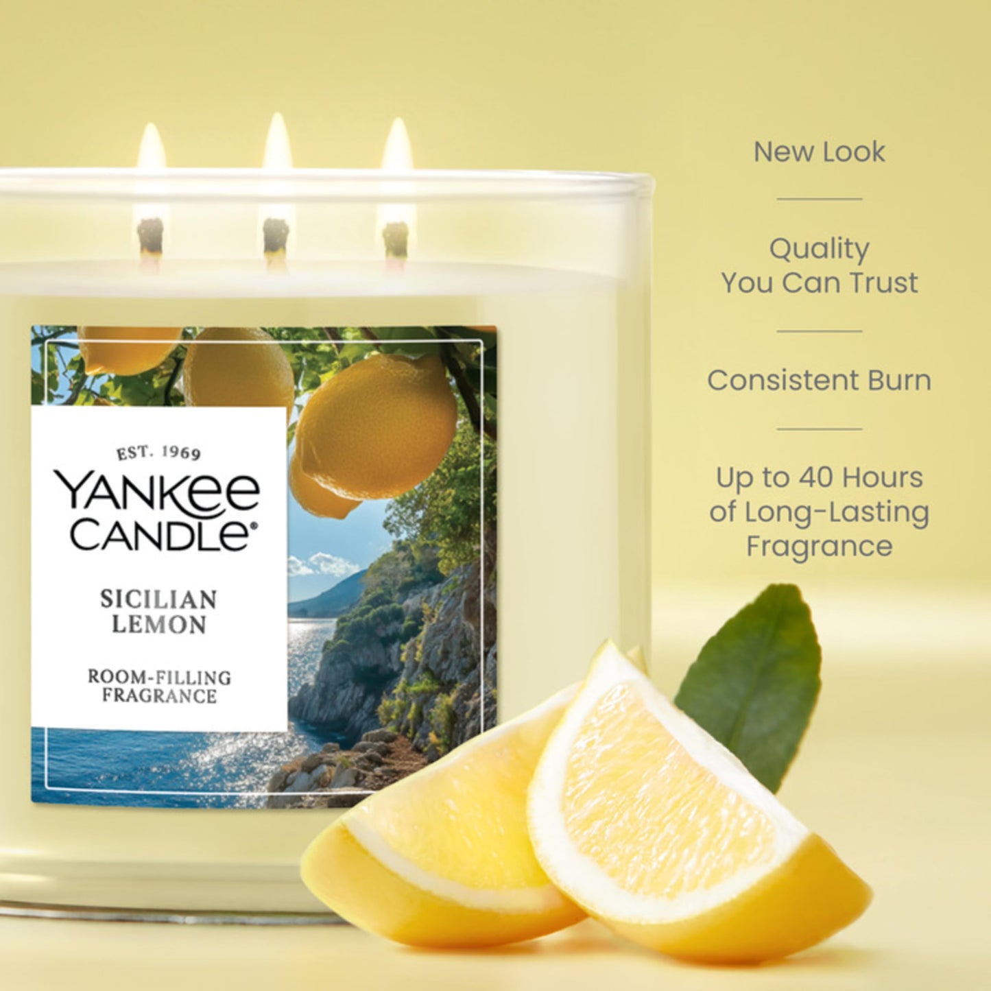 Yankee Candle Cliffside Sunrise, Scented Candle, 22oz Large Jar with up to 150 Hour Burn Time, Giftable