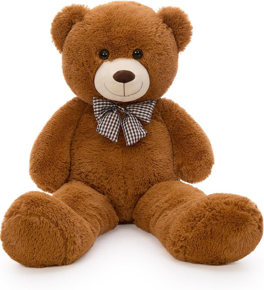 MaoGoLan Giant Teddy Bear 4 Feet,Adorable and Cuddly Big Bear Stuffed Animal 47", Classic Teddy Bear Plush Gift Decoration for Baby Shower,Party,Birthday,Valentines Day,Tan