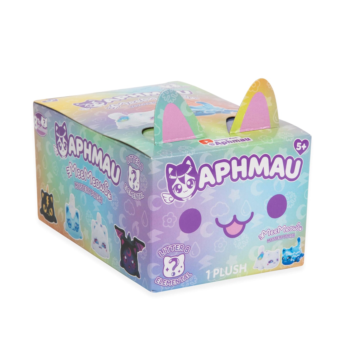 Aphmau 6” MeeMeow Mystery Plush – Ice Cream; YouTube Gaming Channel, Blind Box, 1 of 8 Possible Ice Cream MeeMeows, Official Aphmau Merch