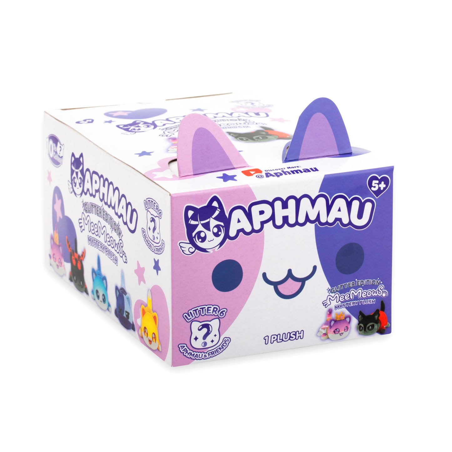 Aphmau 6” MeeMeow Mystery Plush – Ice Cream; YouTube Gaming Channel, Blind Box, 1 of 8 Possible Ice Cream MeeMeows, Official Aphmau Merch
