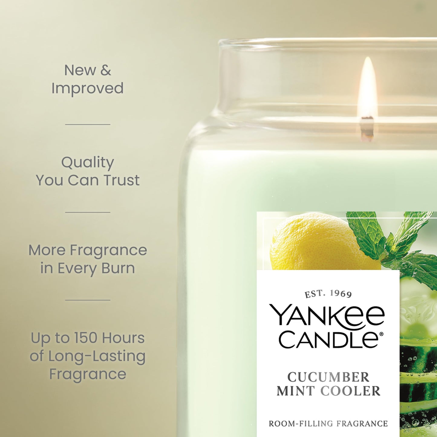 Yankee Candle Cliffside Sunrise, Scented Candle, 22oz Large Jar with up to 150 Hour Burn Time, Giftable