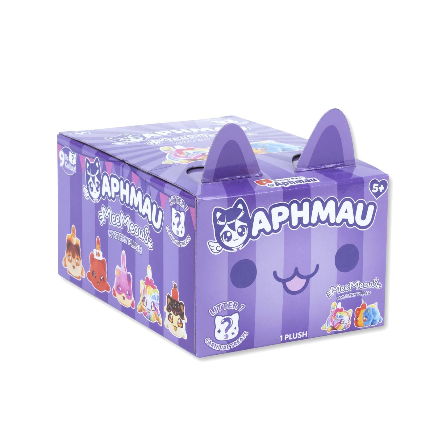 Aphmau 6” MeeMeow Mystery Plush – Ice Cream; YouTube Gaming Channel, Blind Box, 1 of 8 Possible Ice Cream MeeMeows, Official Aphmau Merch