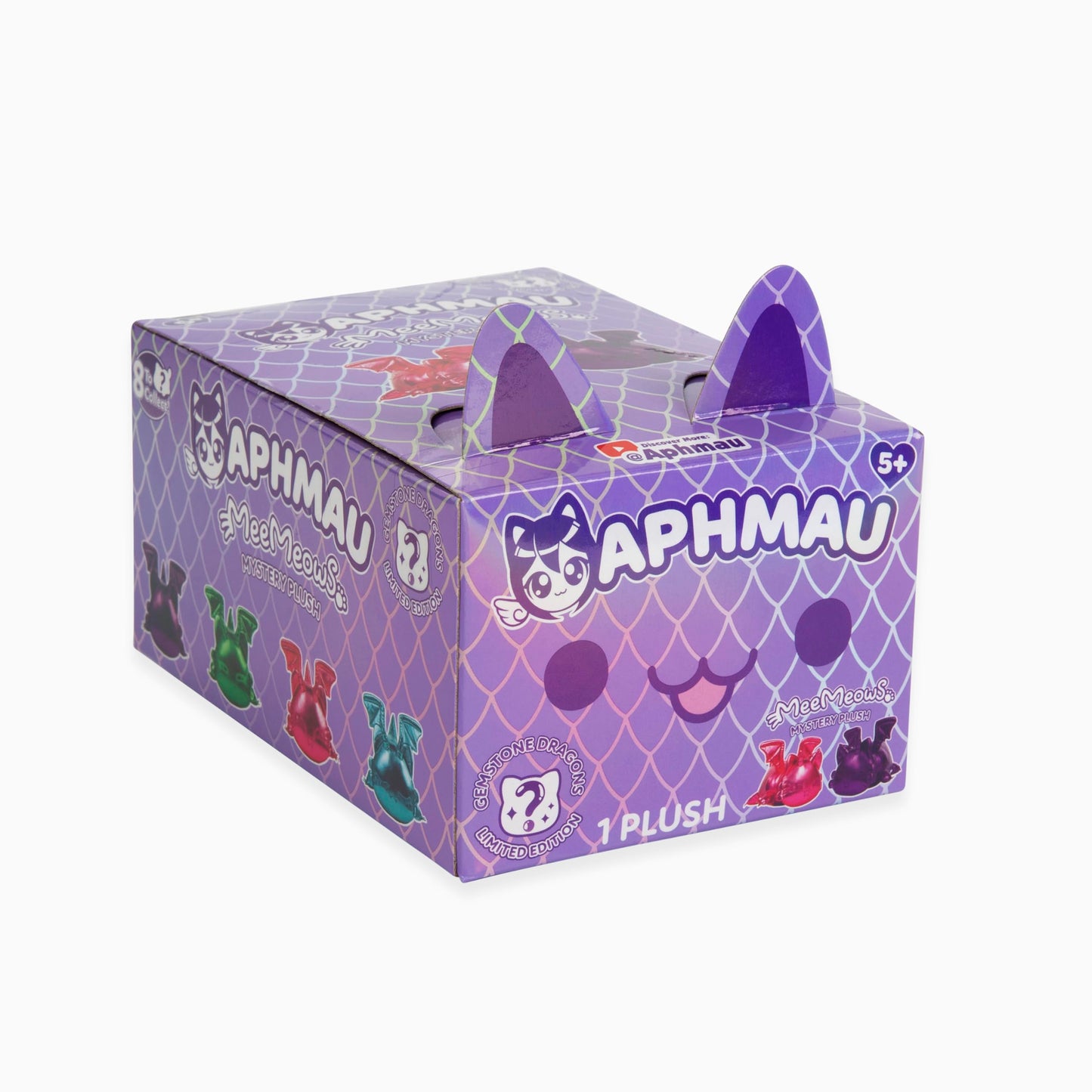 Aphmau 6” MeeMeow Mystery Plush – Ice Cream; YouTube Gaming Channel, Blind Box, 1 of 8 Possible Ice Cream MeeMeows, Official Aphmau Merch