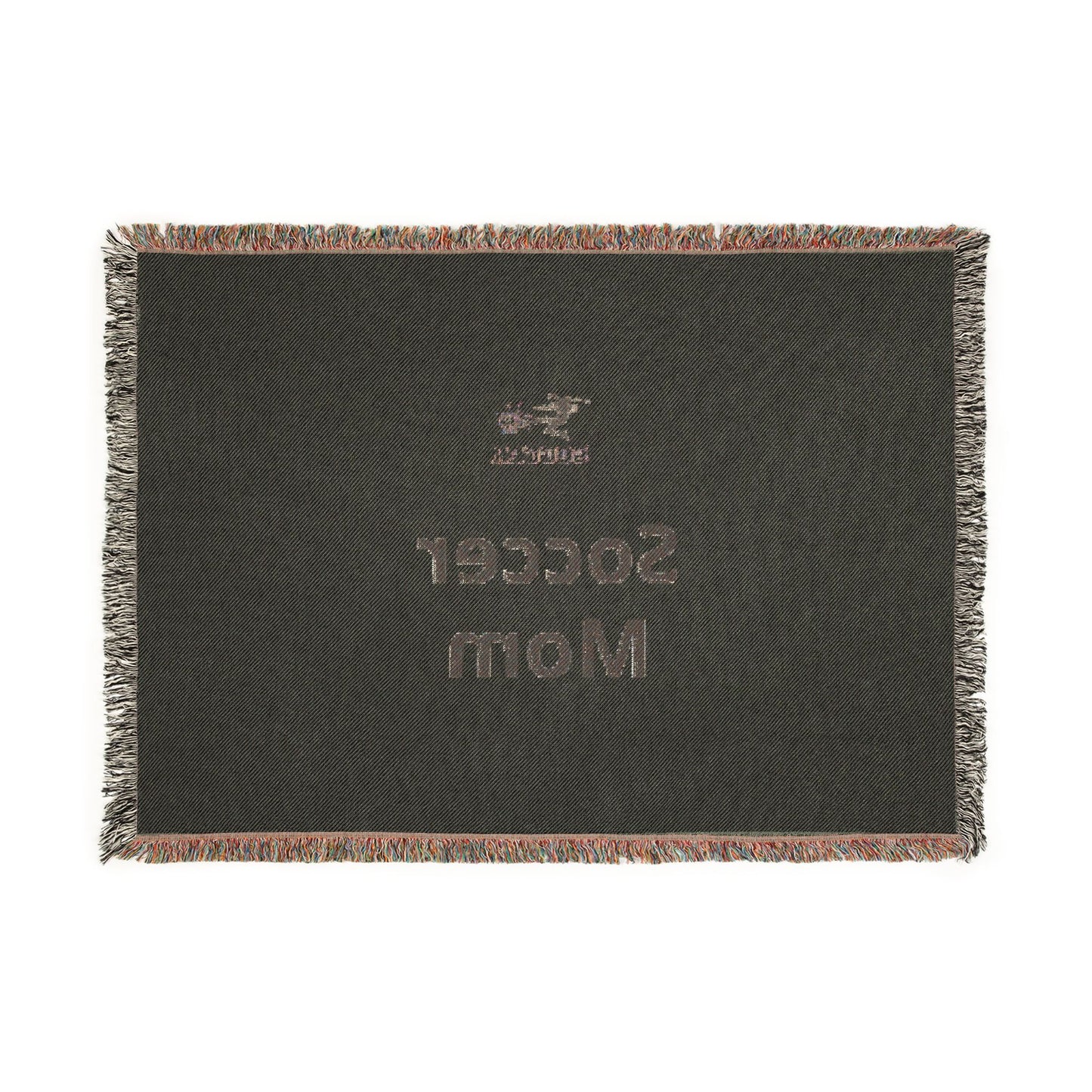 Soccer Mom Woven Blanket — Cozy Sports Mom Throw, Soccer Mom Gift