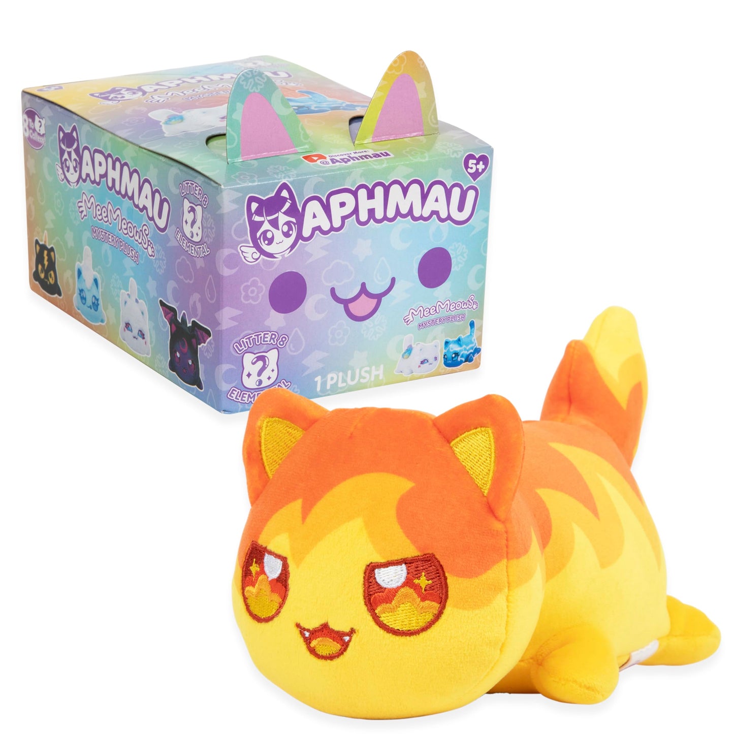 Aphmau 6” MeeMeow Mystery Plush – Ice Cream; YouTube Gaming Channel, Blind Box, 1 of 8 Possible Ice Cream MeeMeows, Official Aphmau Merch