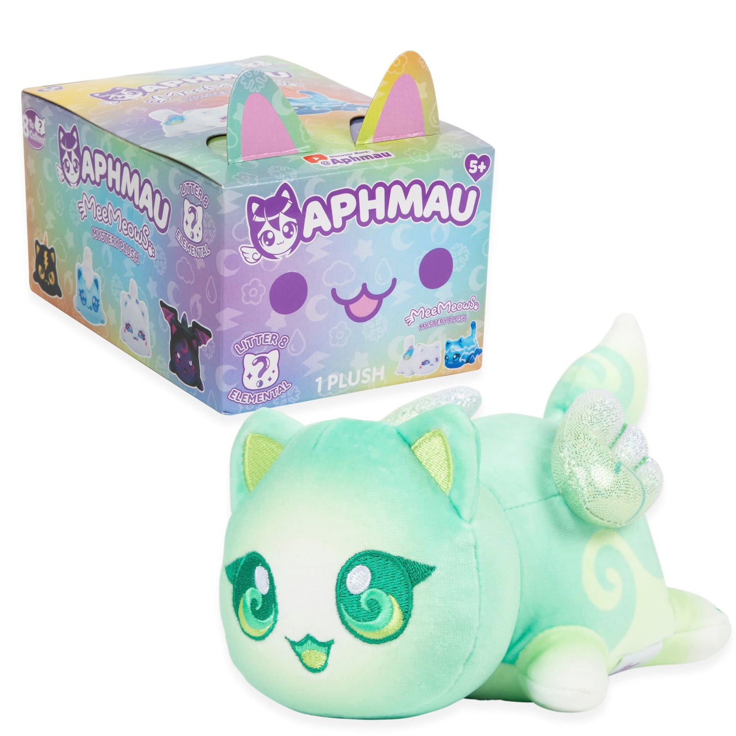 Aphmau 6” MeeMeow Mystery Plush – Ice Cream; YouTube Gaming Channel, Blind Box, 1 of 8 Possible Ice Cream MeeMeows, Official Aphmau Merch