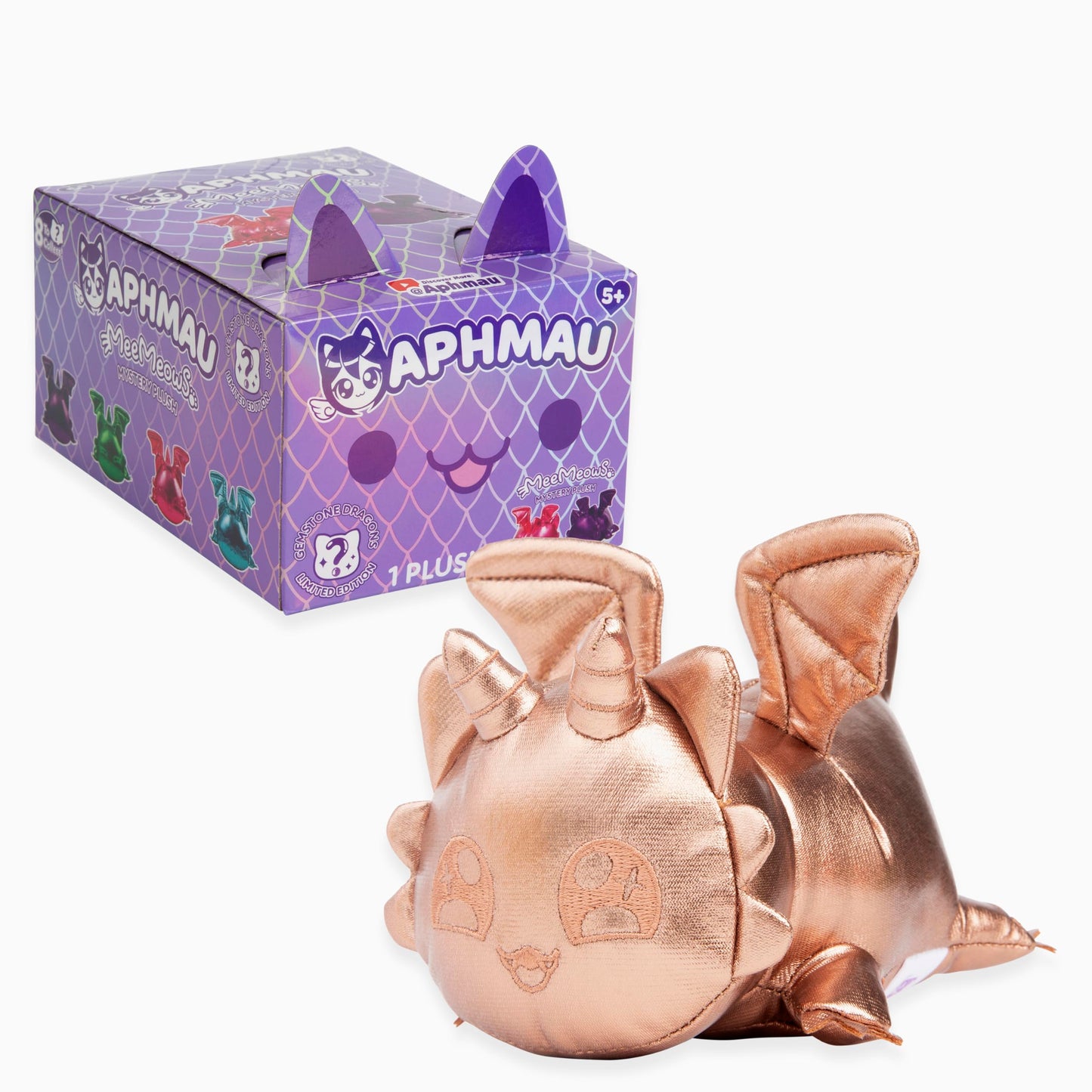 Aphmau 6” MeeMeow Mystery Plush – Ice Cream; YouTube Gaming Channel, Blind Box, 1 of 8 Possible Ice Cream MeeMeows, Official Aphmau Merch