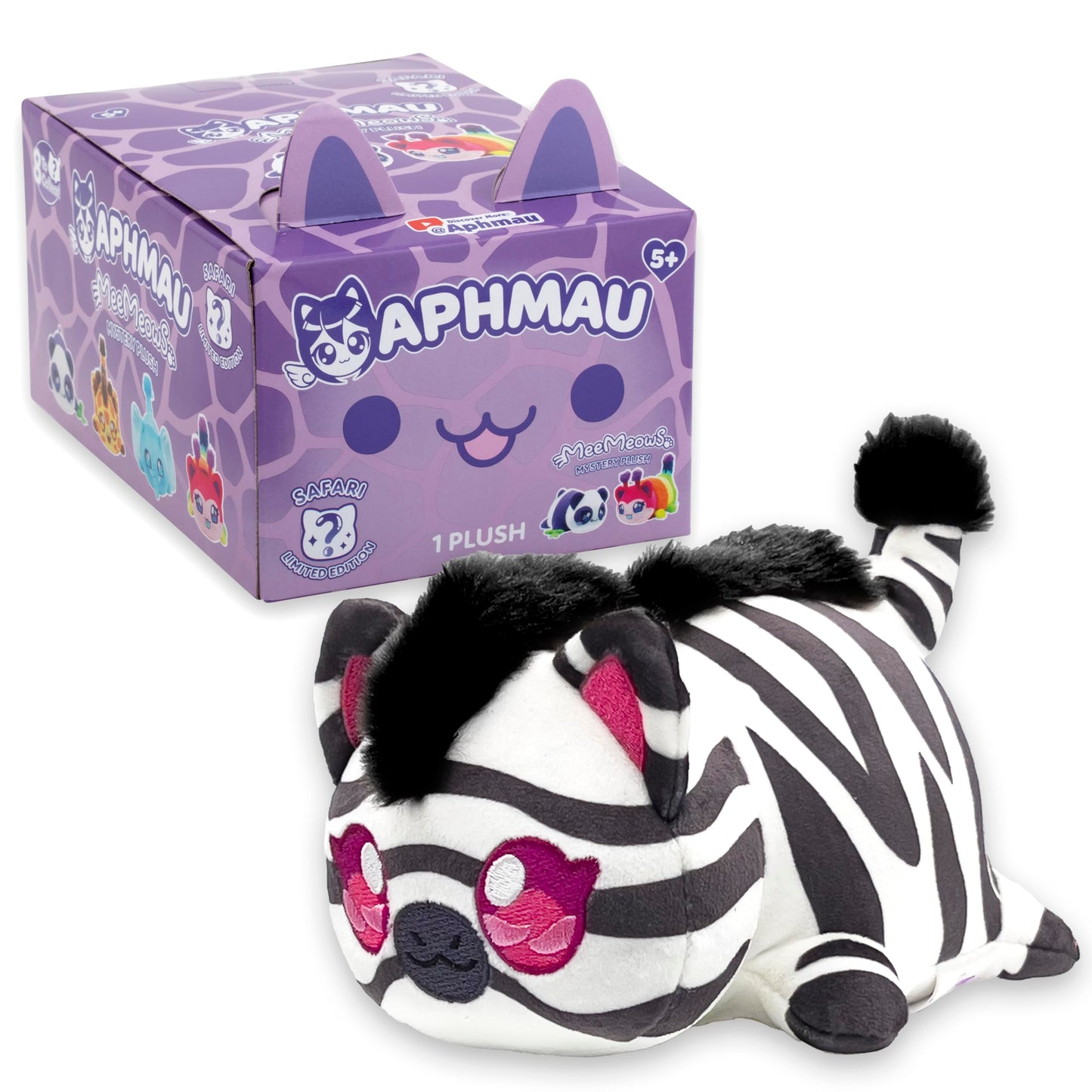 Aphmau 6” MeeMeow Mystery Plush – Ice Cream; YouTube Gaming Channel, Blind Box, 1 of 8 Possible Ice Cream MeeMeows, Official Aphmau Merch
