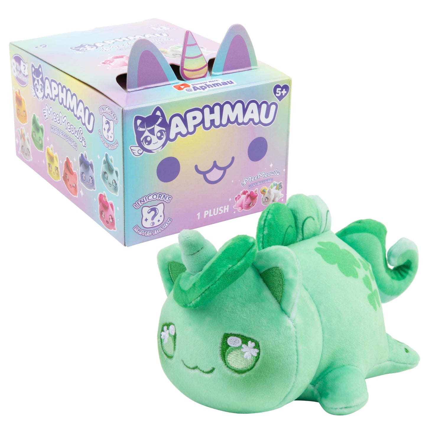 Aphmau 6” MeeMeow Mystery Plush – Ice Cream; YouTube Gaming Channel, Blind Box, 1 of 8 Possible Ice Cream MeeMeows, Official Aphmau Merch