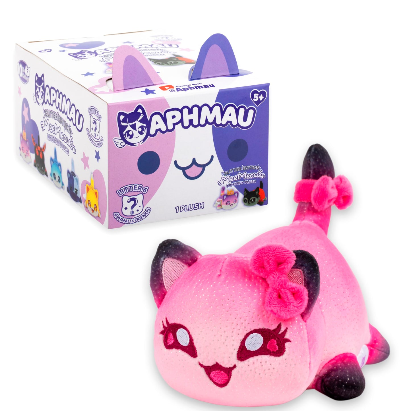 Aphmau 6” MeeMeow Mystery Plush – Ice Cream; YouTube Gaming Channel, Blind Box, 1 of 8 Possible Ice Cream MeeMeows, Official Aphmau Merch