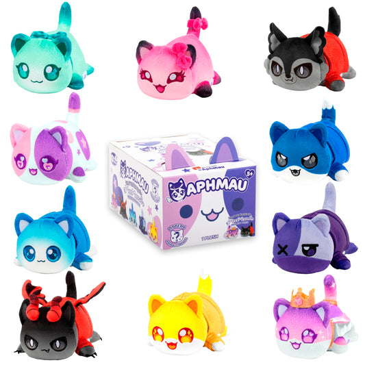 Aphmau 6” MeeMeow Mystery Plush – Ice Cream; YouTube Gaming Channel, Blind Box, 1 of 8 Possible Ice Cream MeeMeows, Official Aphmau Merch