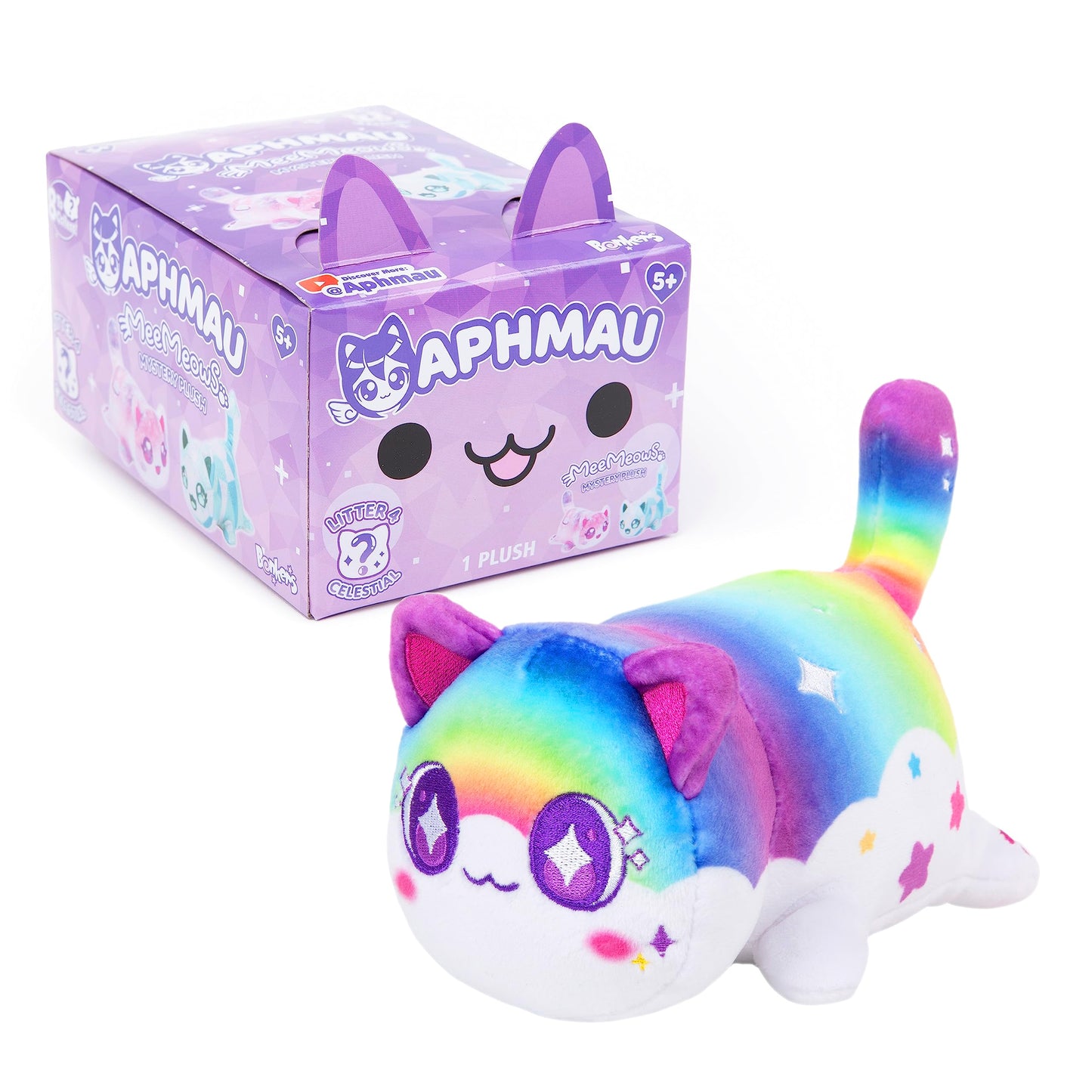 Aphmau 6” MeeMeow Mystery Plush – Ice Cream; YouTube Gaming Channel, Blind Box, 1 of 8 Possible Ice Cream MeeMeows, Official Aphmau Merch