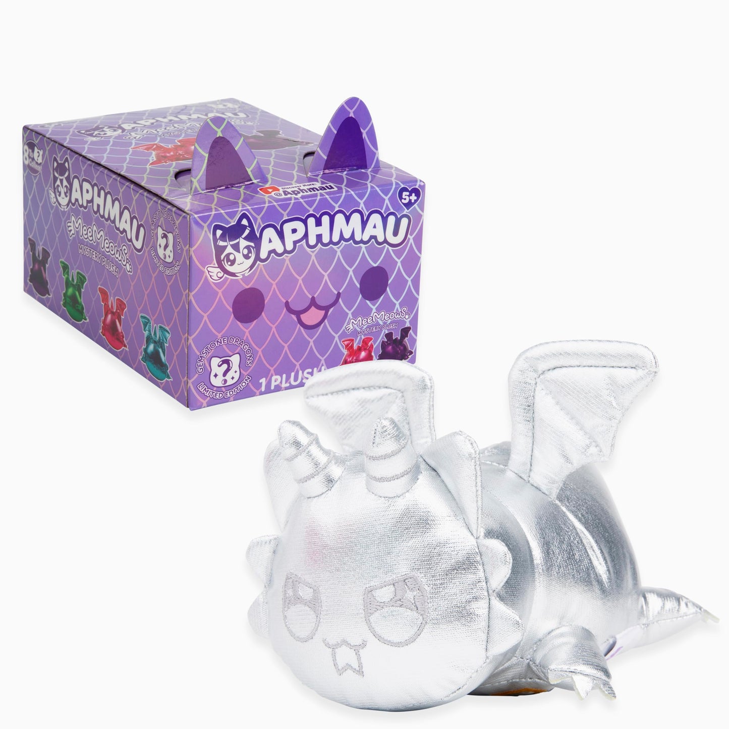 Aphmau 6” MeeMeow Mystery Plush – Ice Cream; YouTube Gaming Channel, Blind Box, 1 of 8 Possible Ice Cream MeeMeows, Official Aphmau Merch