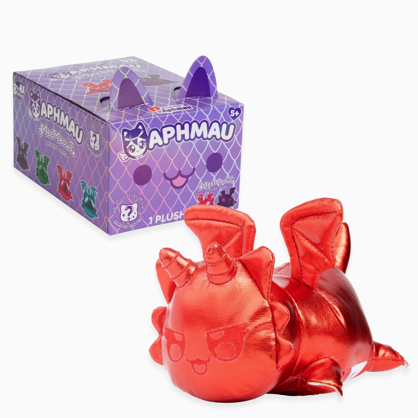 Aphmau 6” MeeMeow Mystery Plush – Ice Cream; YouTube Gaming Channel, Blind Box, 1 of 8 Possible Ice Cream MeeMeows, Official Aphmau Merch