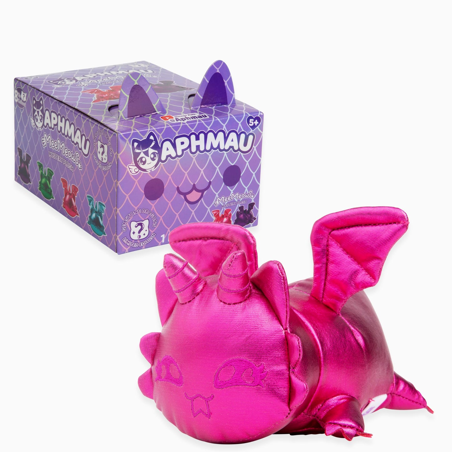 Aphmau 6” MeeMeow Mystery Plush – Ice Cream; YouTube Gaming Channel, Blind Box, 1 of 8 Possible Ice Cream MeeMeows, Official Aphmau Merch