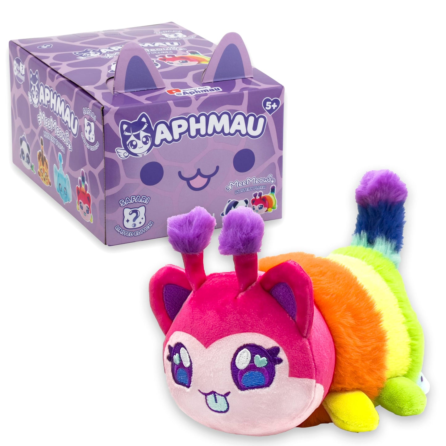 Aphmau 6” MeeMeow Mystery Plush – Ice Cream; YouTube Gaming Channel, Blind Box, 1 of 8 Possible Ice Cream MeeMeows, Official Aphmau Merch