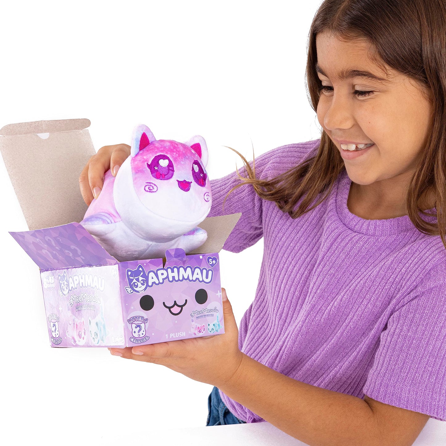 Aphmau 6” MeeMeow Mystery Plush – Ice Cream; YouTube Gaming Channel, Blind Box, 1 of 8 Possible Ice Cream MeeMeows, Official Aphmau Merch