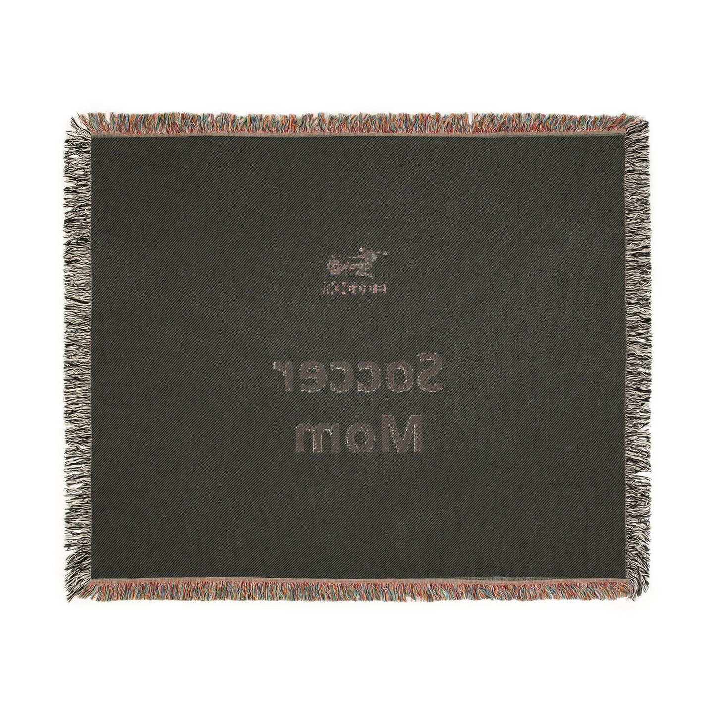 Soccer Mom Woven Blanket — Cozy Sports Mom Throw, Soccer Mom Gift